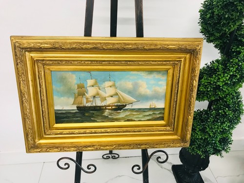 Original maritime oil painting - original,