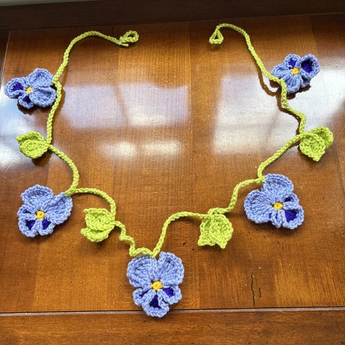 Handmade crocheted pansy - pansy, and