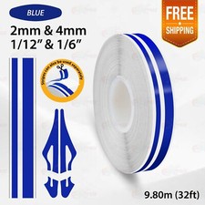 BLUE 12mm 1/2" Double Lines