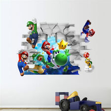 Bros Art Wall Stickers Nursery Decals Decal Mural Kids 3D Home Decor Super Mario