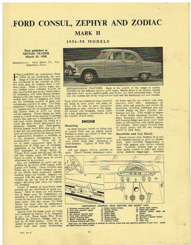 Ford consul zephyr - consul, zodiac