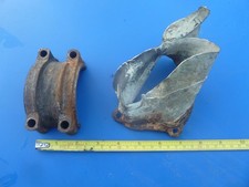 WW2 RAF Aircraft Crash Relics Exhaust Stub Base and Engine Bearing