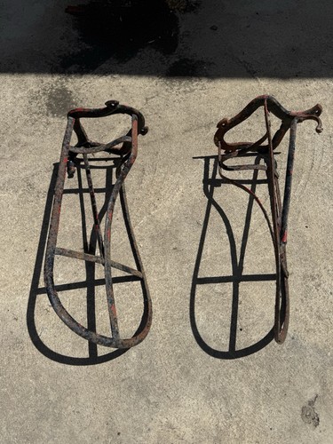 Vintage saddle rack steel - rack, 2