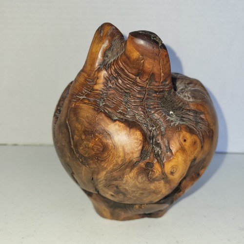 Manzanita burl wood vase - burl,
