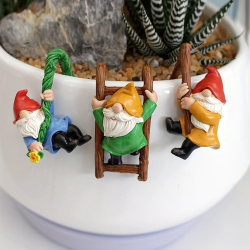 3pc garden dwarf - dwarf, hanging