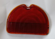 LUCAS RED D SHAPE GLASS LENS