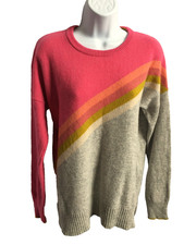 Clements Ribeiro POP 100% lambswool jumper size M 12, Pit-Pit 19.5" grey multi