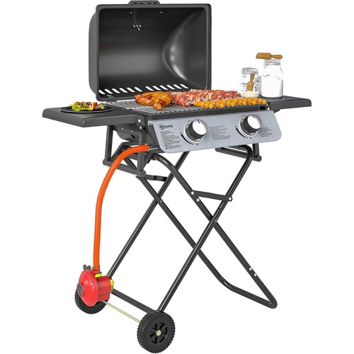 Portable foldable gas barbecue - foldable,