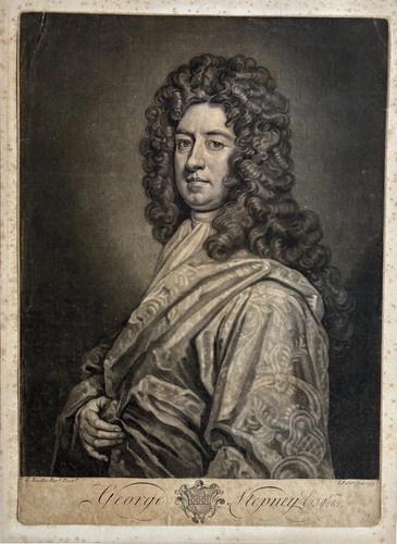 Antique mezzotint engraving - mezzotint,