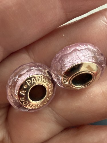 Pair pandora pink shimmer - pair,