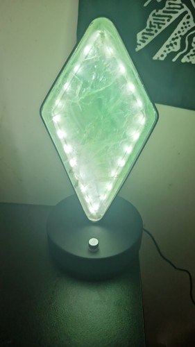 Green purple flourite - purple, crystal