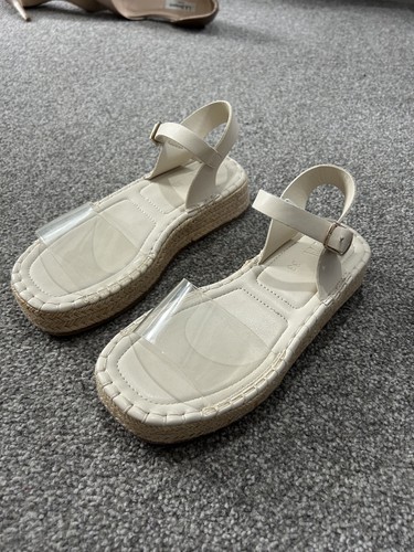 Zara vinyl wedge sandals - wedge,