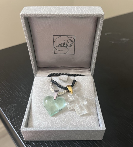 Genuine lalique crystal heart - ,