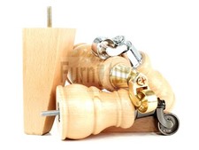 2x Wooden Castor Furniture