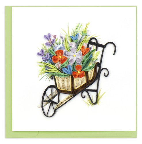 Quilling wheelbarrow flowers - quilling,
