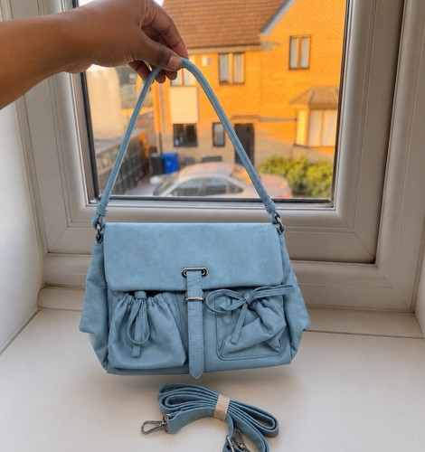 Women blue faux leather - women’s,