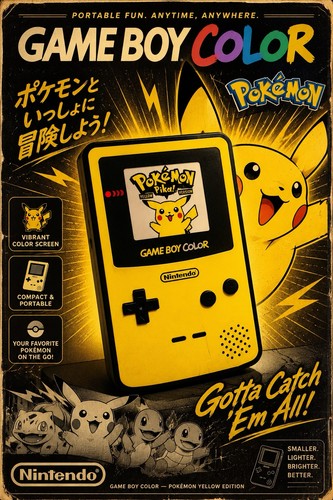 Gameboy colour nintendo yellow - gameboy,
