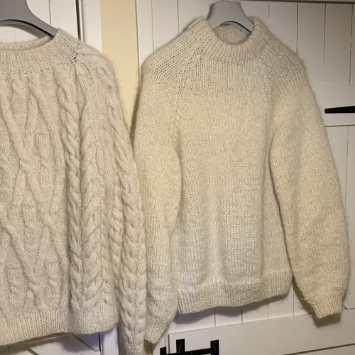 Two unisex hand - unisex, hand-knit