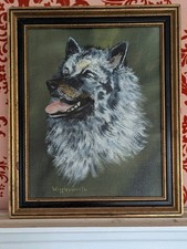 Painting Of Keeshond Dog