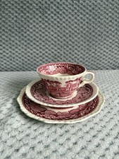 Mason's Vista Ironstone Tea Cups, Saucers, and Side Plate set