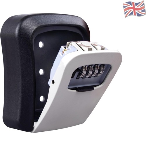 Wall mounted gray key lock - wall,