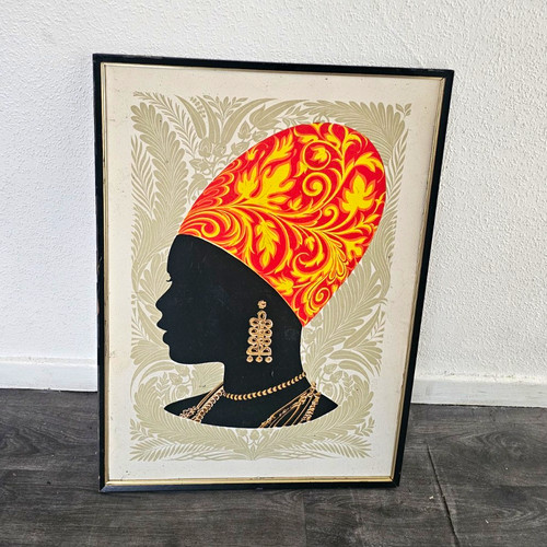 Framed woman portrait - woman,