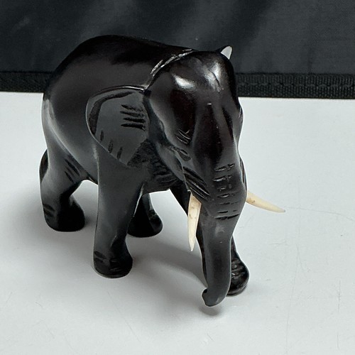 Ebony wood elephant - 3”,
