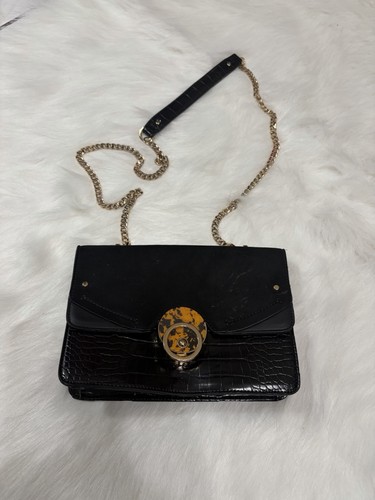 Topshop black faux - topshop,