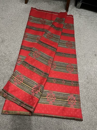 Large red gold black - gold, wool