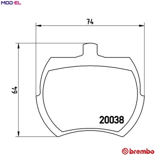 Brake pad set - set, 52