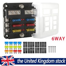 6 Way Blade Fuse Box Block