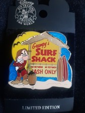 Disney Pin Trading Grumpy Surf Shack Limited Edition of 1000 2007