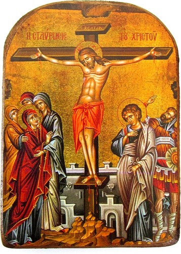 Crucifixion orthodox wood - crucifixion, icon