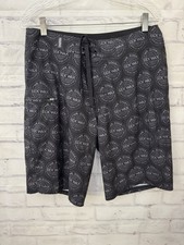 Mr Zog’s S e x Wax All Over Print Black Board Shorts Size 32 Rare Surfboard rare