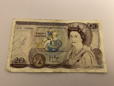 TWENTY POUND  PAGE £20 OLD BANKNOTE