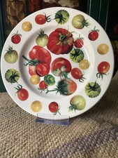 EMMA BRIDGEWATER PLATE~Vegetable Garden~Tomatoes~1st Q~Discon~Rare~8.5”