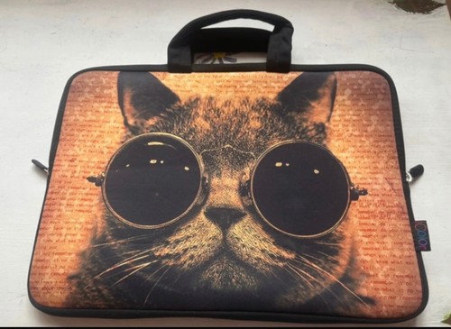 Icolor funky cat laptop bag - funky,
