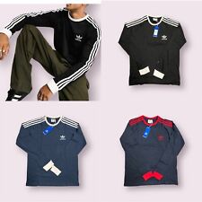 ADIDAS ORIGINALS LONG SLEEVE THREE STRIPES ELEGANT T-SHIRT FOR MENS