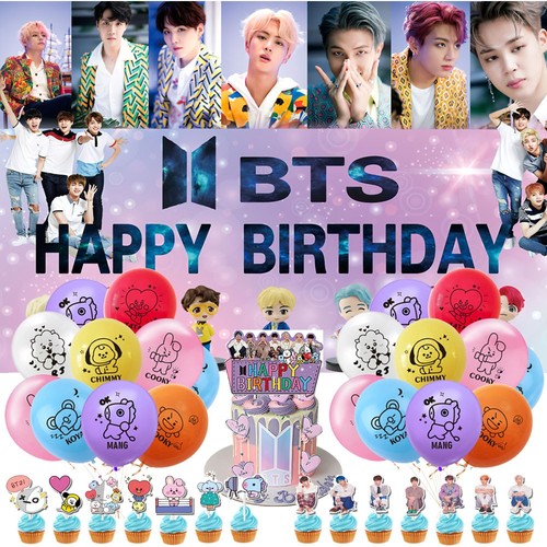 Bts party supplies set - bts,