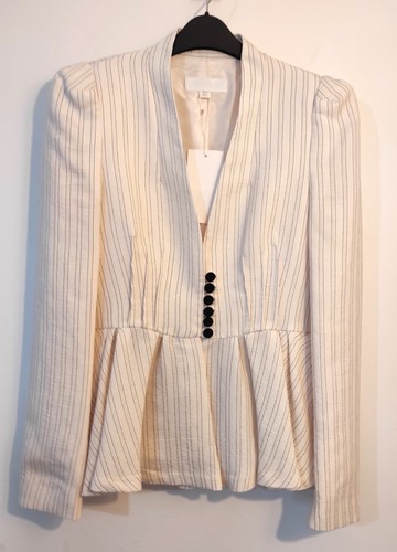 Zara striped peplum - striped,