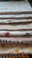1.25kg Bundle Japanese Fabric Cotton Linen rare vintage KOKKA