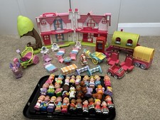 ELC Happyland Cherry Lane Cottage House Playset  Loads Of Figures/bundle/storage
