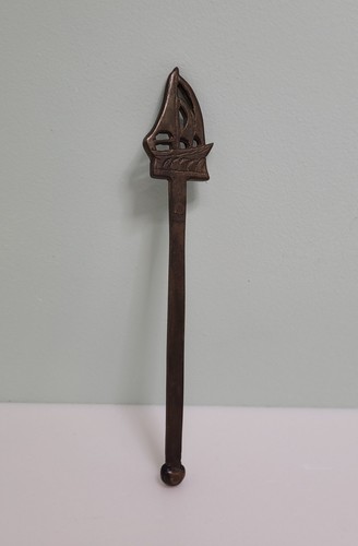 Vintage brass swizzle stick - brass,