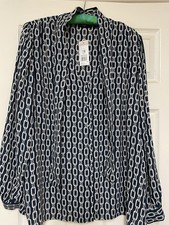F&F Blue Chain Print Blouse