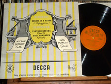 1953 Decca LXT MAURICE GENDRON FRANCAIX Schubert arpeggione Schumann cello ED1