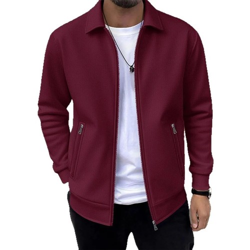 Mens slim fit waffle knit - mens,