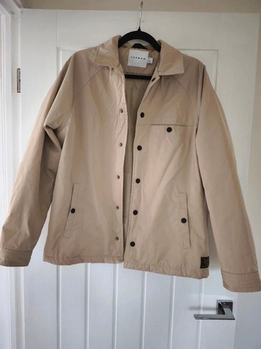 Topman mens beige padded - topman,