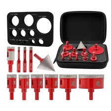 Diamond Core Drill Bit Hole Saw Kit for Porcelain Ceramic Tile Marble Granite