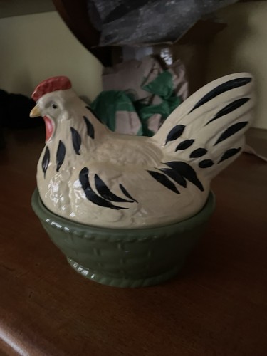 Zeller vintage ceramic chicken - vintage,