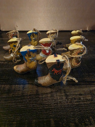Cowboy boot ornaments - ,